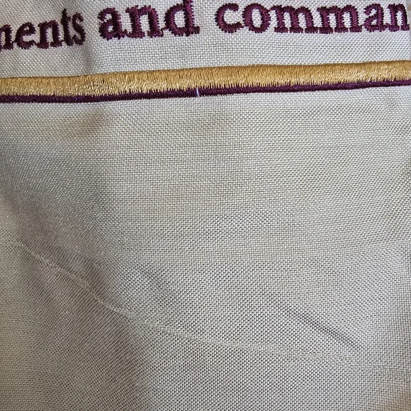 Cream Artistic Tallit with Hebrew Letters - Picture 8 of 14